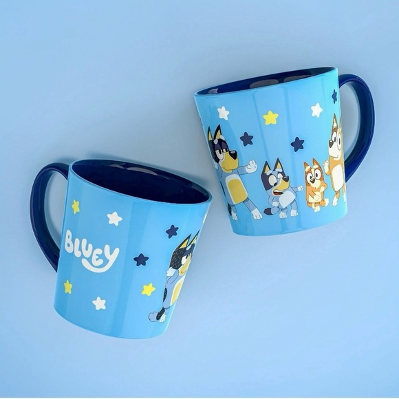 Other - 1 Bluey Mug, Blue with Bluey’s Family, 15 oz